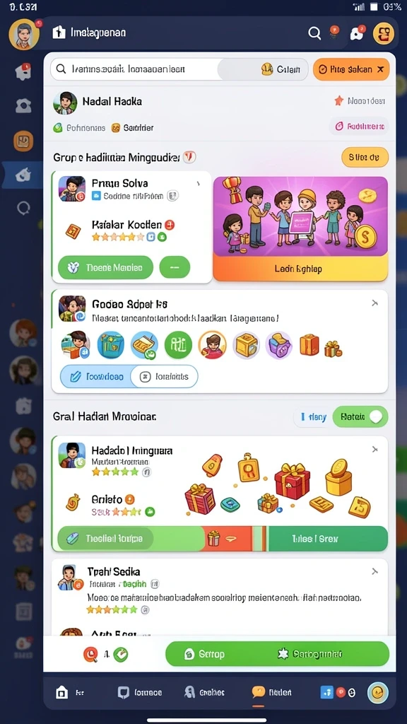 Beragam pilihan game yang bisa dipilih sesuai selera.