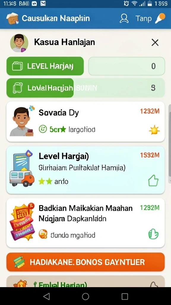 Tampilan antarmuka yang user-friendly dan menarik.