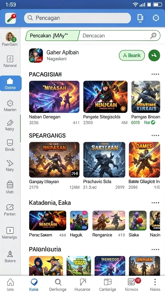 Karakter yang dapat disesuaikan dengan berbagai pilihan.