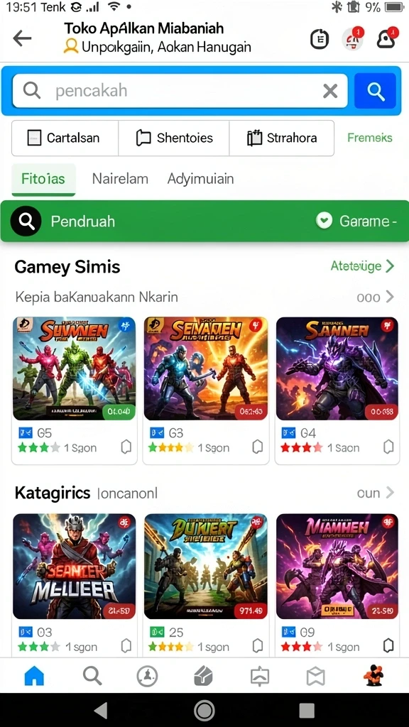 Tampilan antarmuka yang intuitif dan menarik.
