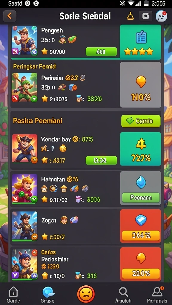 Screenshot fitur interaksi antara pengguna.