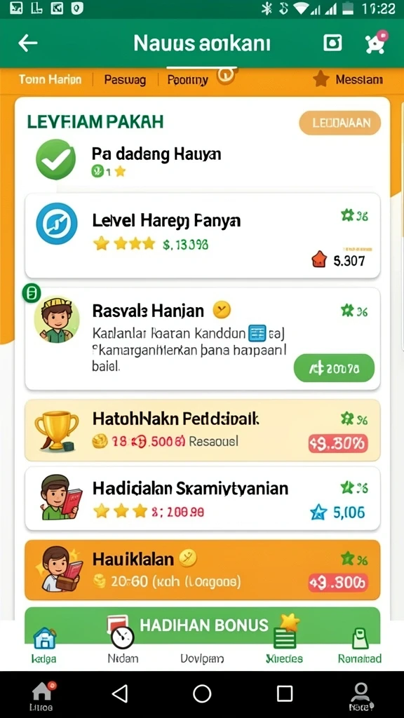 Tampilan antarmuka yang menarik dan user-friendly.