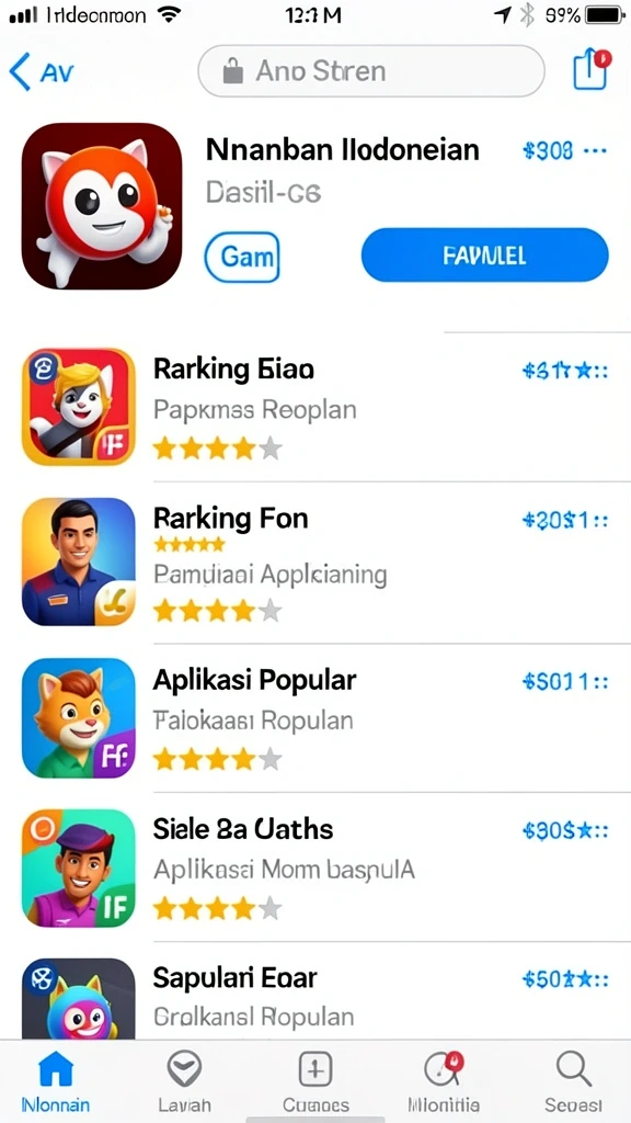 Karakter unik yang bisa dipilih.