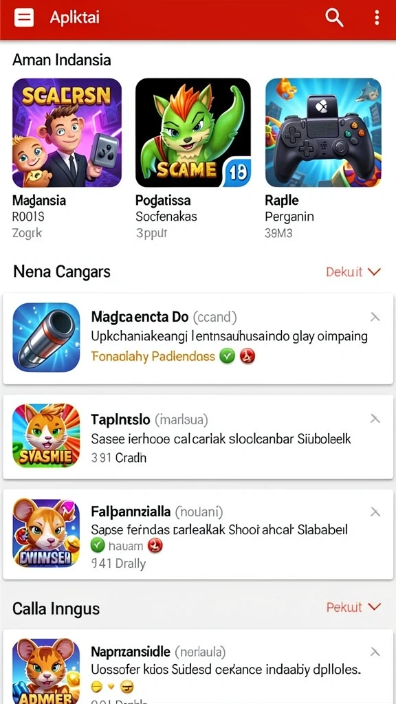 Variasi permainan yang beragam dan menyenangkan.