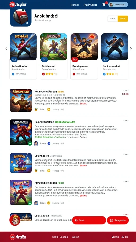 Fitur karakter dengan kostum yang menarik.
