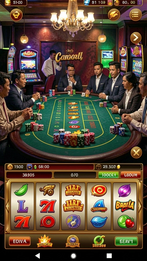 Tampilan level yang penuh warna dan detail.
