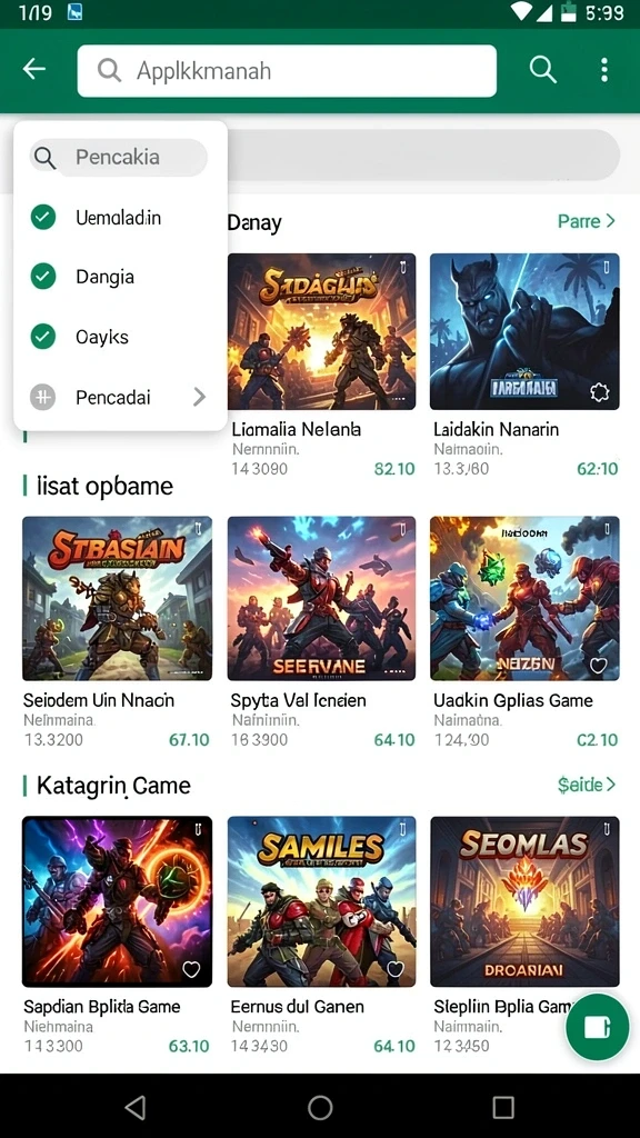 Screenshot momen seru saat menghadapi tantangan dalam game.
