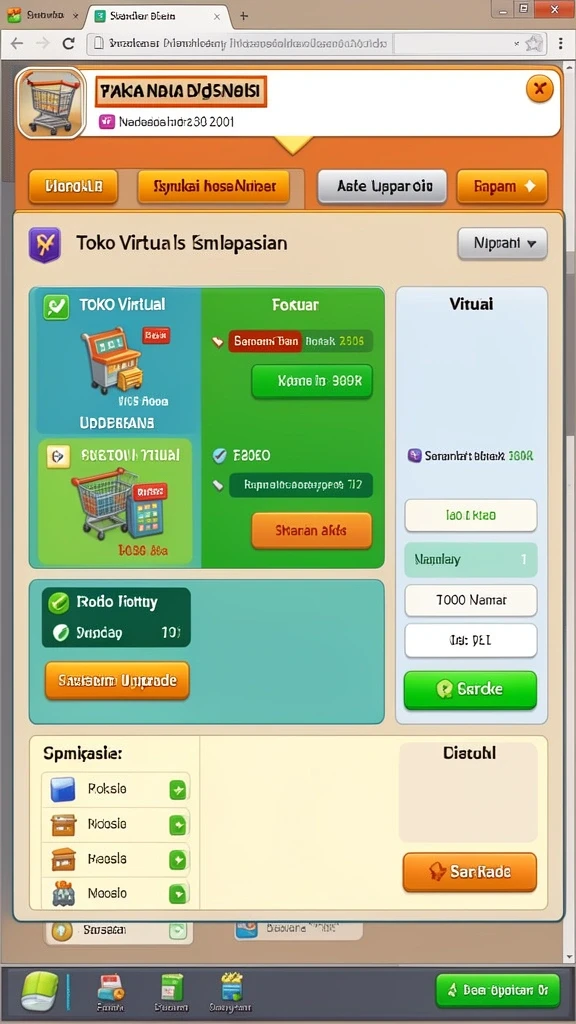 Screenshot menunjukkan antarmuka utama NONA88 yang menarik.