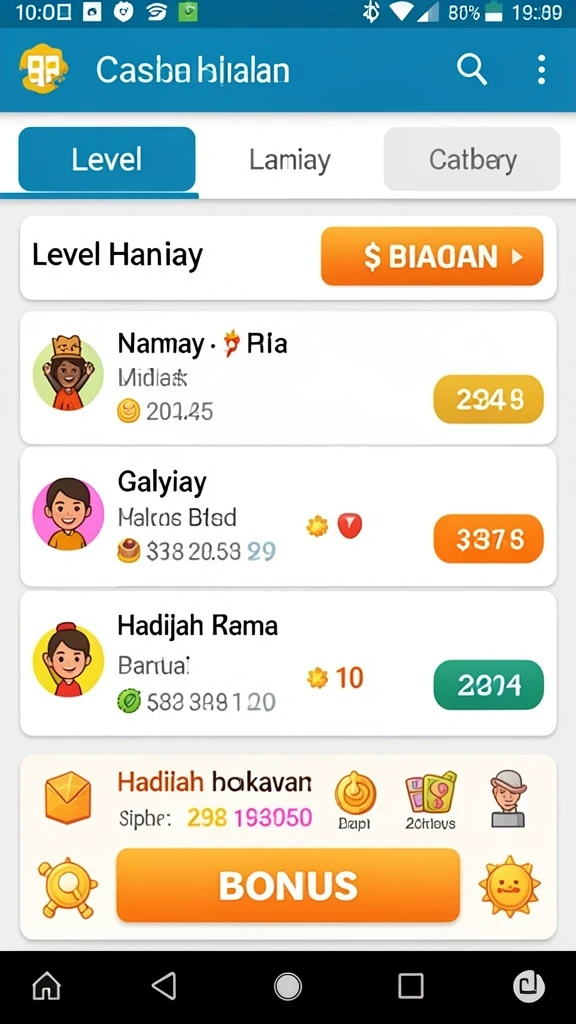 Tampilan utama permainan ORA78 dengan grafis yang menawan.