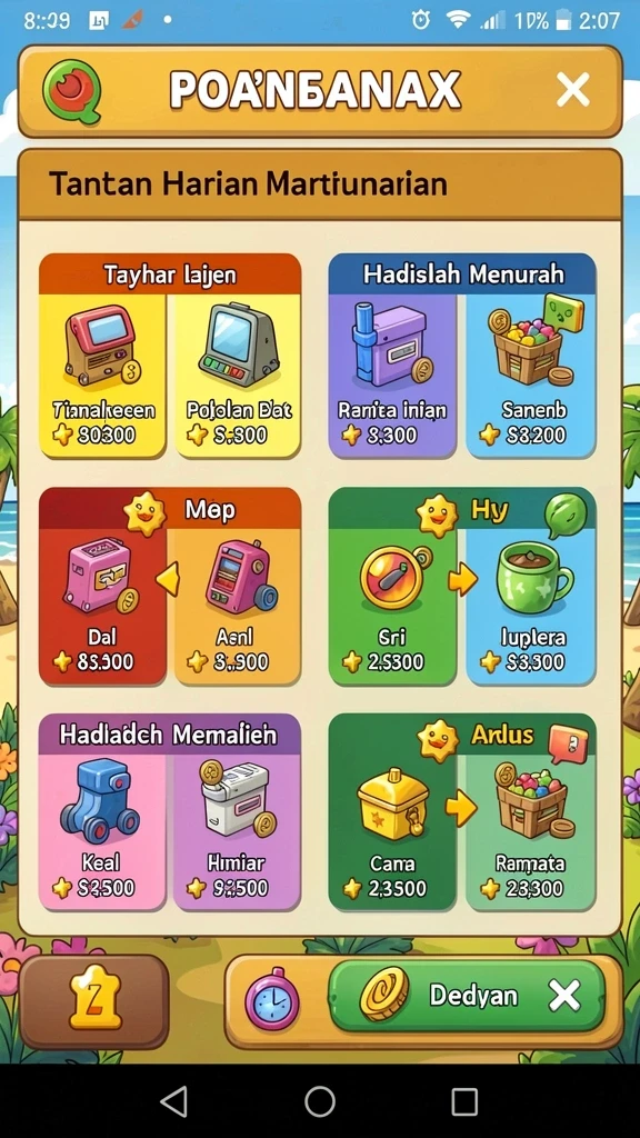 Grafik yang memukau dan penuh warna.