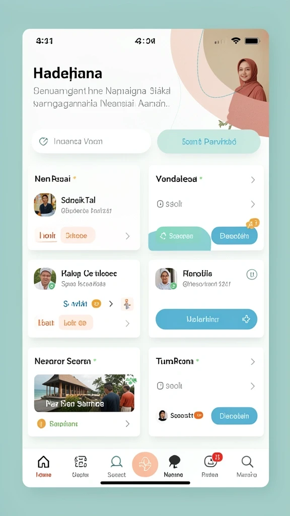 Tampilan antarmuka yang user-friendly.