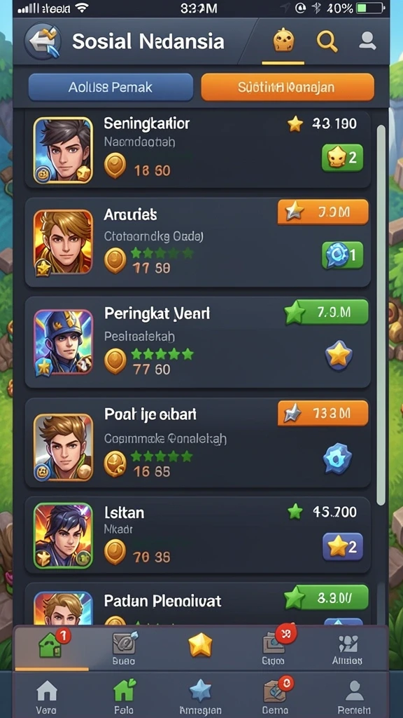 Daftar berbagai permainan yang tersedia di RUBAH4D.