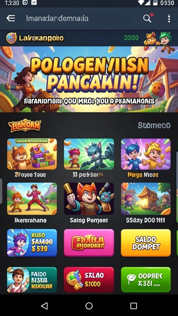 Tangkapan layar pertarungan seru dalam SAMURAI555.