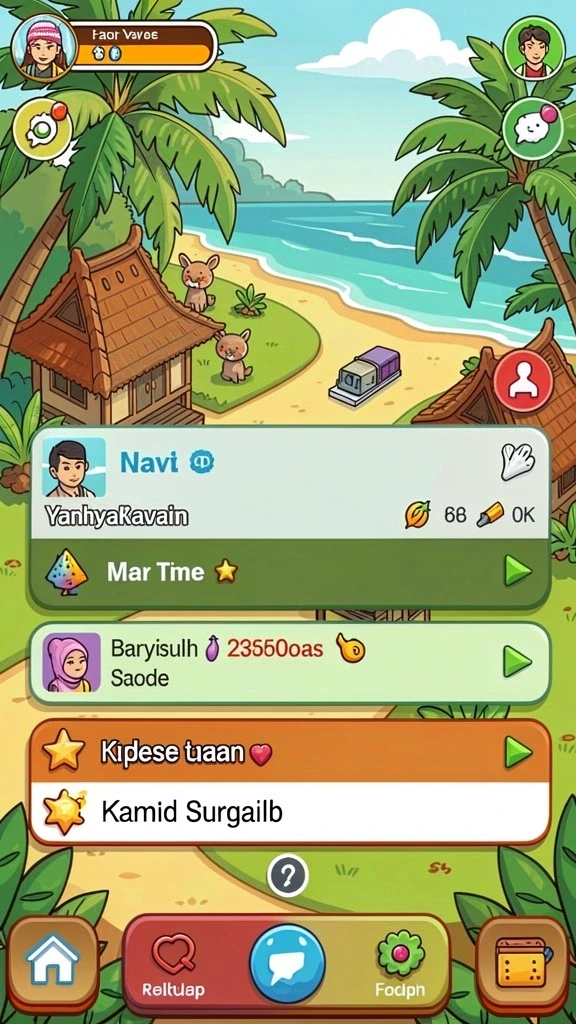 Fitur multiplayer yang menyenangkan bersama teman.
