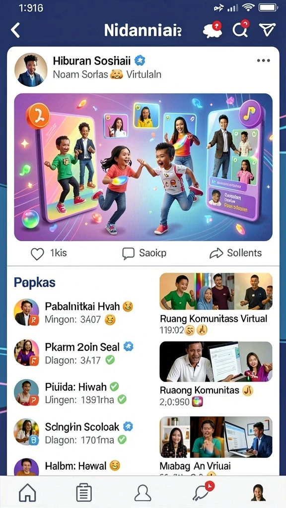 Antarmuka pengguna yang sederhana dan menarik.