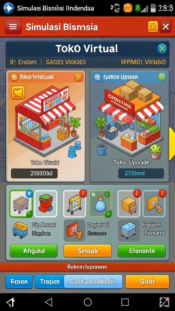 Screenshot menunjukkan roda keberuntungan yang siap diputar.