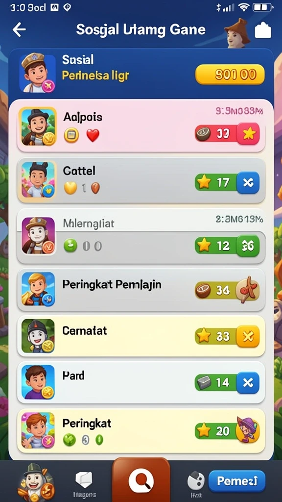 Screenshot dari level baru yang menantang.